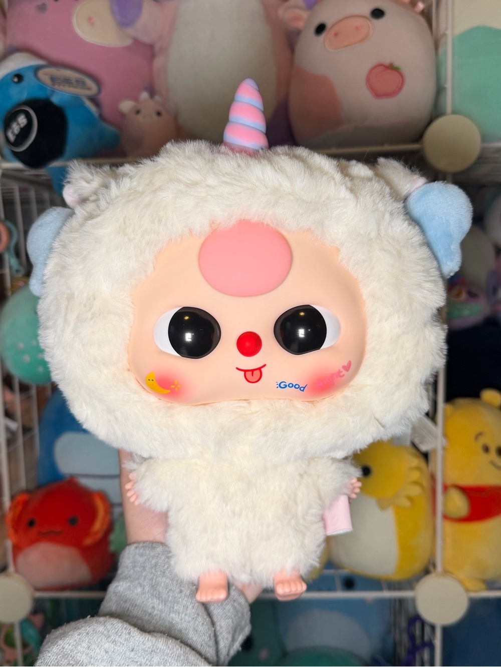 Baby Three BB3 Big Headed Baby ‘Big-Headed Unicorn’ 8” Zipper Bag Plush